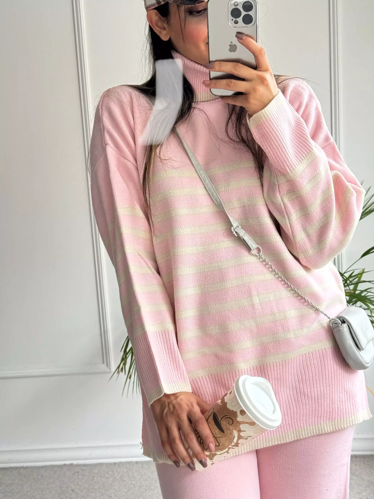 ست مانتو شلوار بافت نیکی